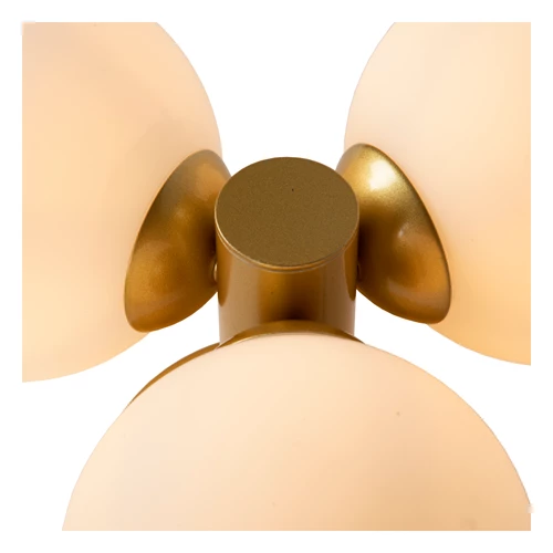 Lucide TRUDY - Deckenleuchte Badezimmer - Ø 28 cm - 3xG9 - IP44 - Mattes Gold / Messing - detail 1